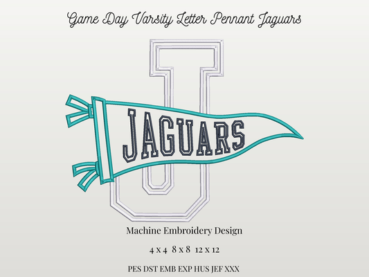 Jaguars Varsity Letter Pennant