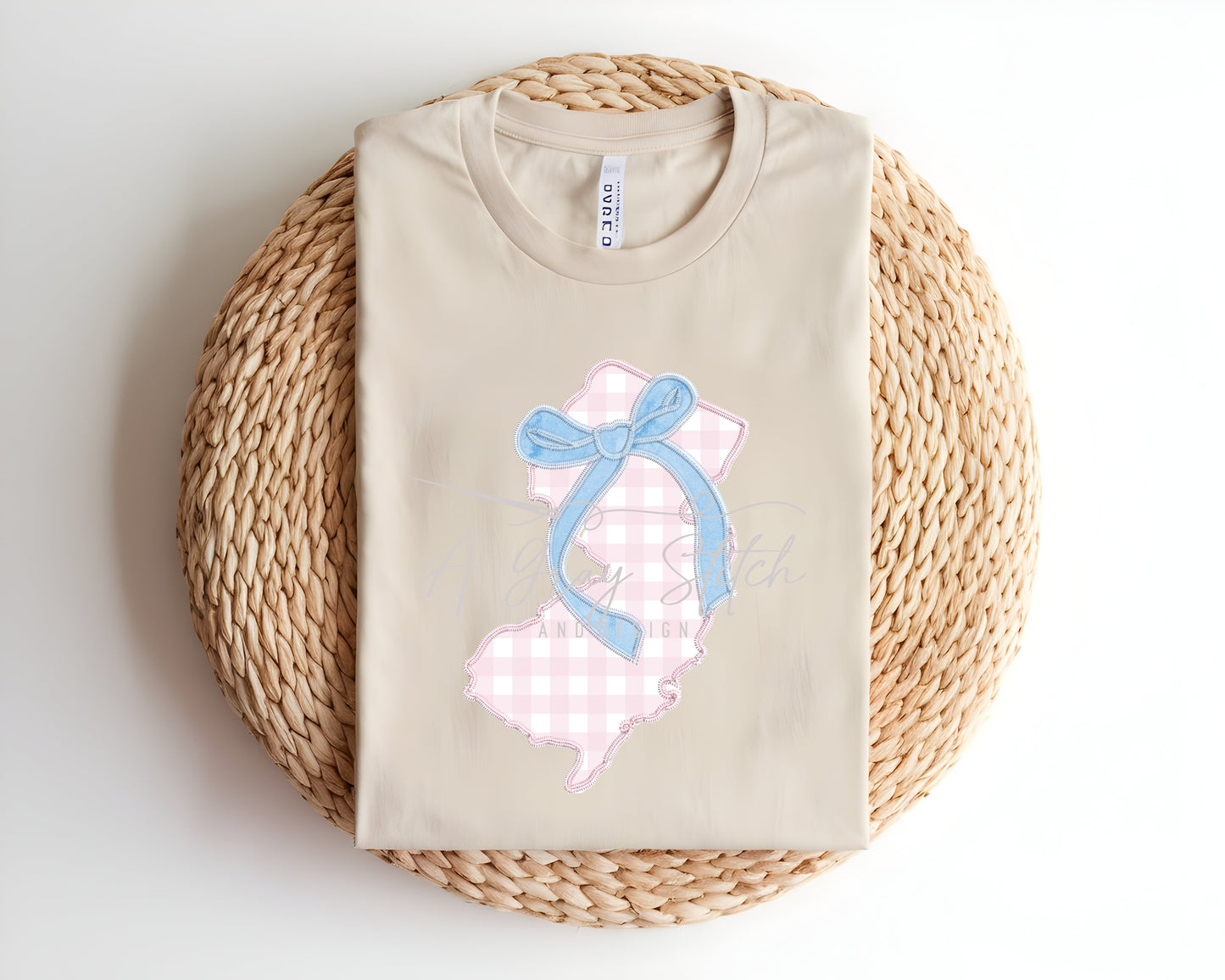 Zig Zag Stitch Coquette State of New Jersey