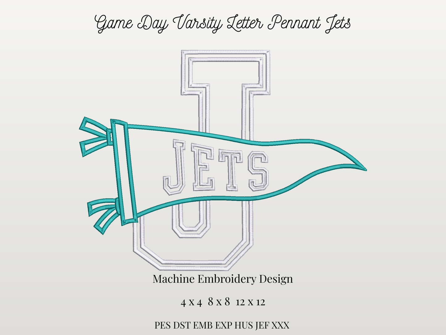 Jets Varsity Letter Pennant