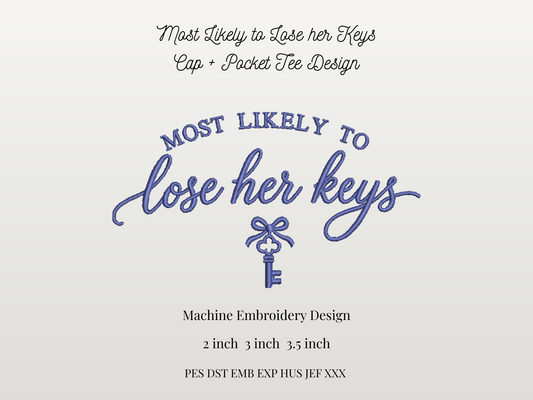 Most Likely to Lose her Keys