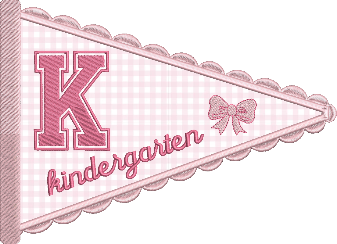 Kindergarten Scallop Pennant