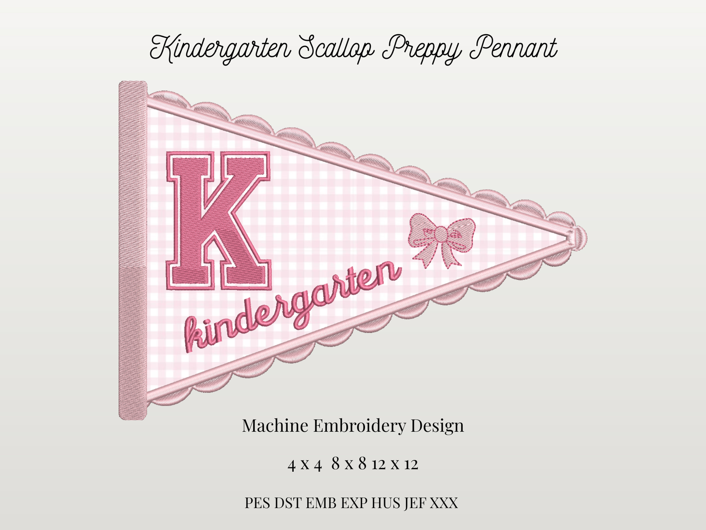 Kindergarten Scallop Pennant