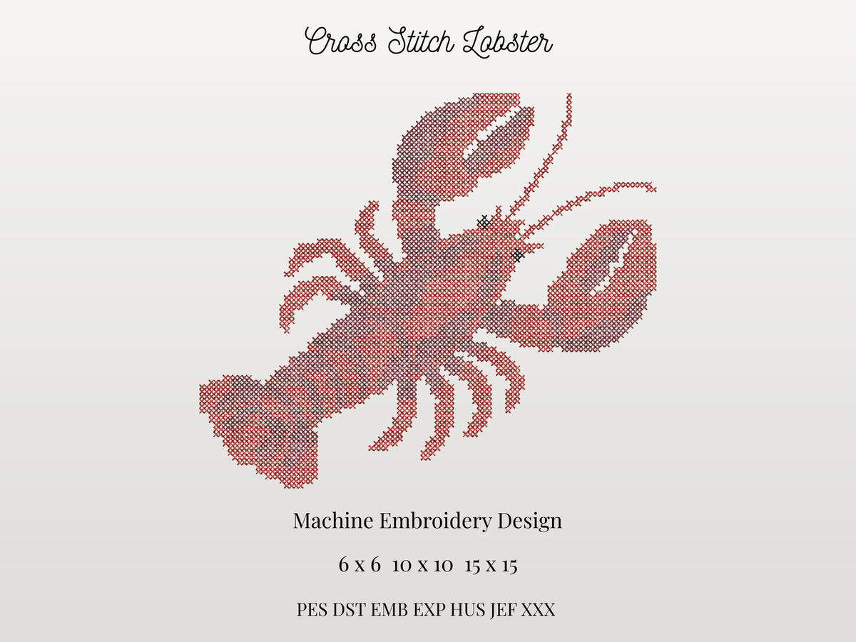 Cross Stitch Lobster
