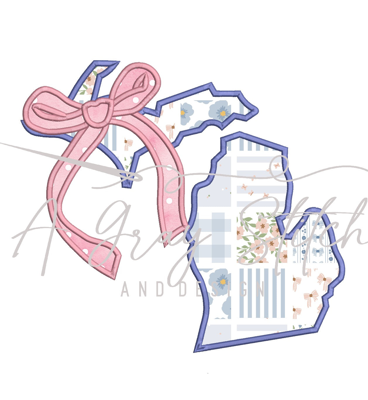 Satin Stitch Coquette State of Michigan