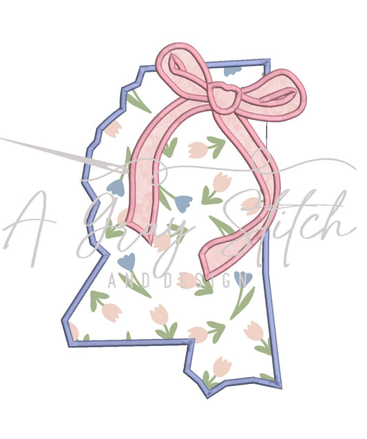 Satin Stitch Coquette State of Mississippi