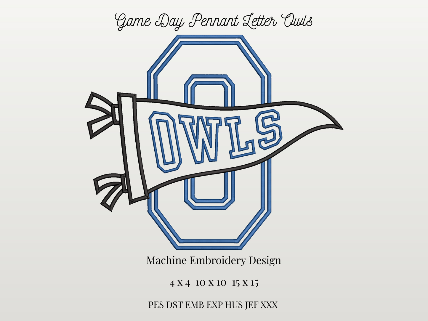 Owls Varsity Letter Pennant
