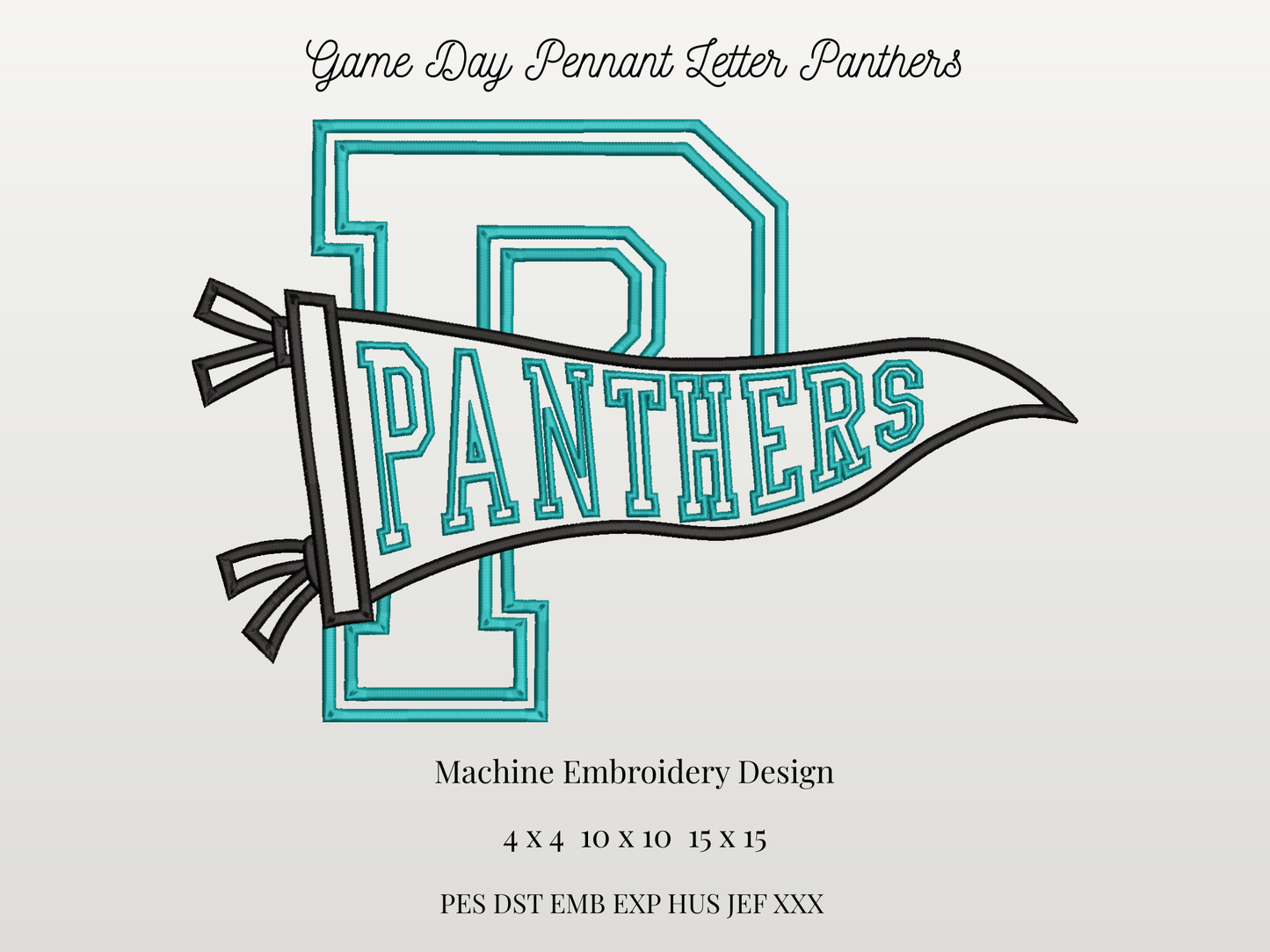 Panthers Varsity Letter Pennant