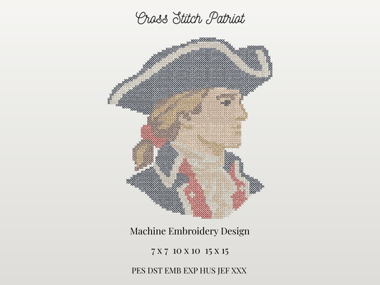Patriot Cross Stitch Mascot