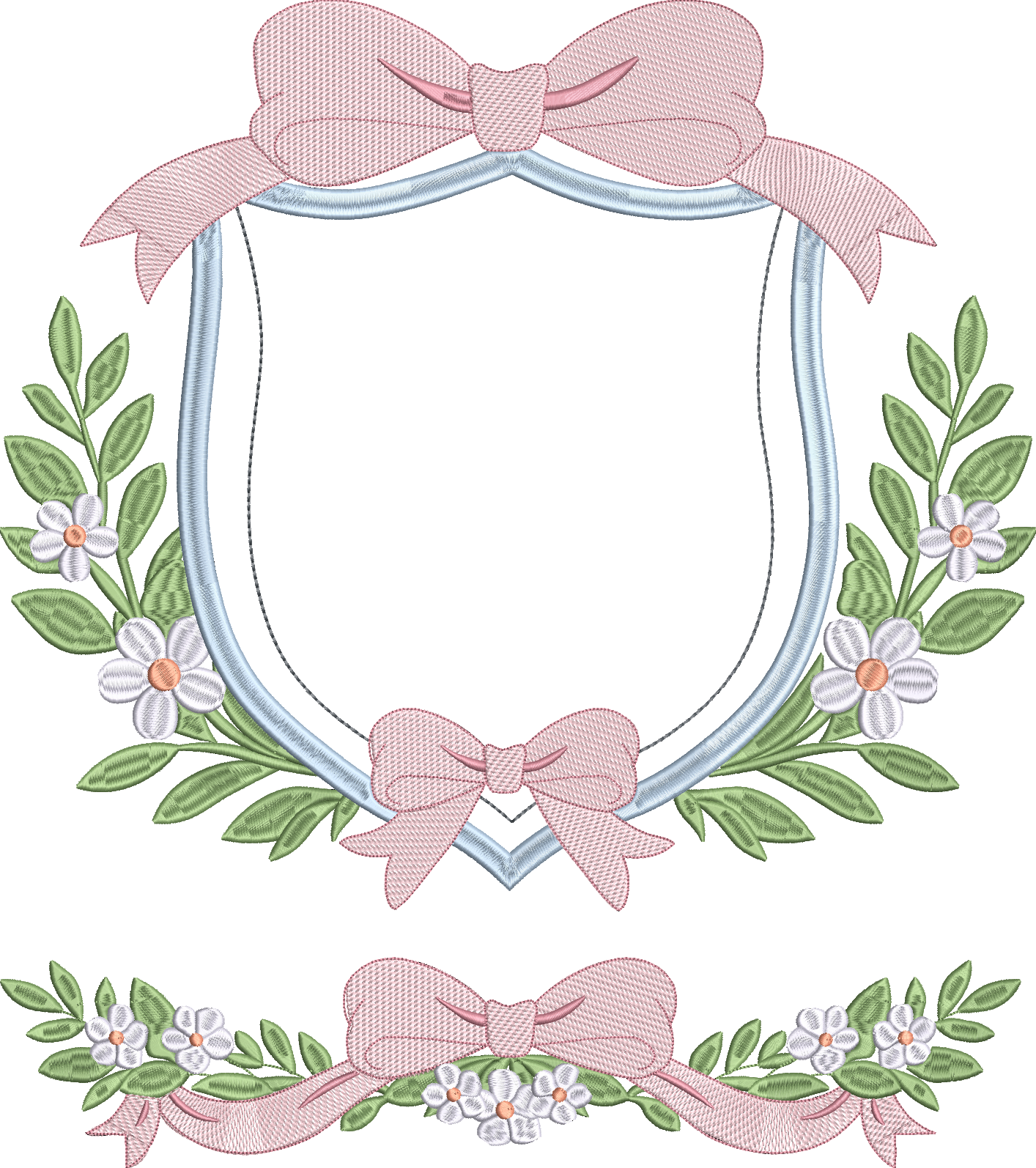 Preppy Heirloom Crest and Swag Set