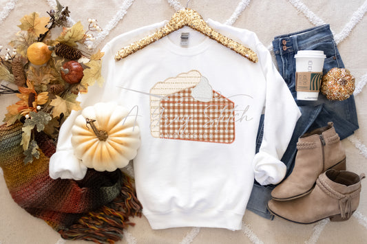 Quilted Pumpkin Pie Applique Design