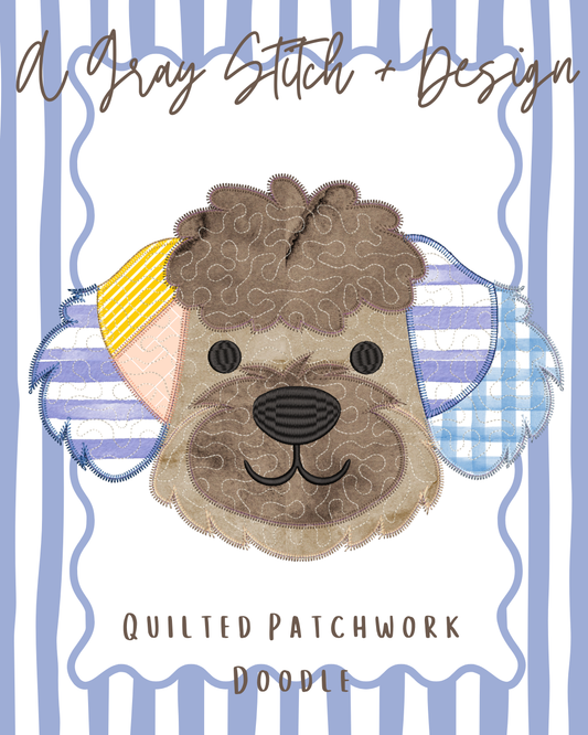 Quilted Patchwork Golden Doodle