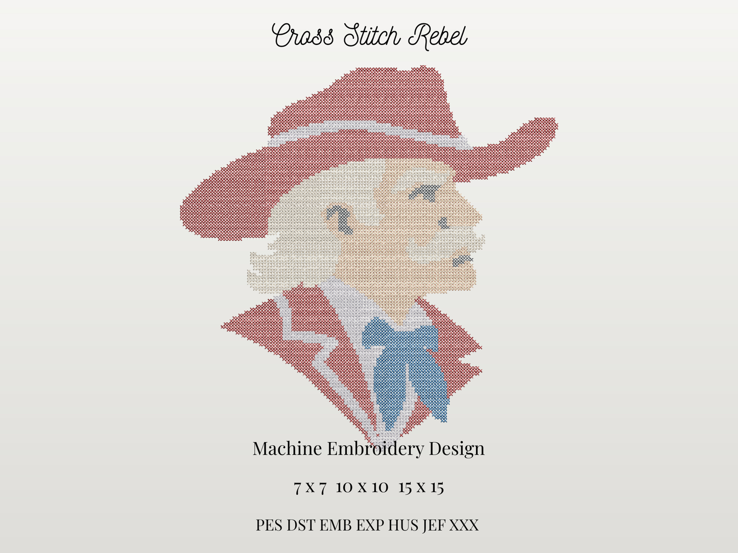 Cross Stitch Rebel Mascot