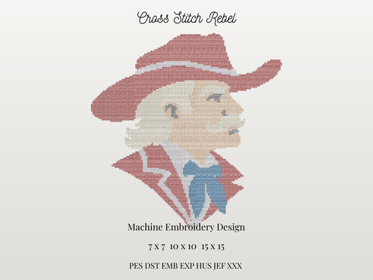 Cross Stitch Rebel Mascot