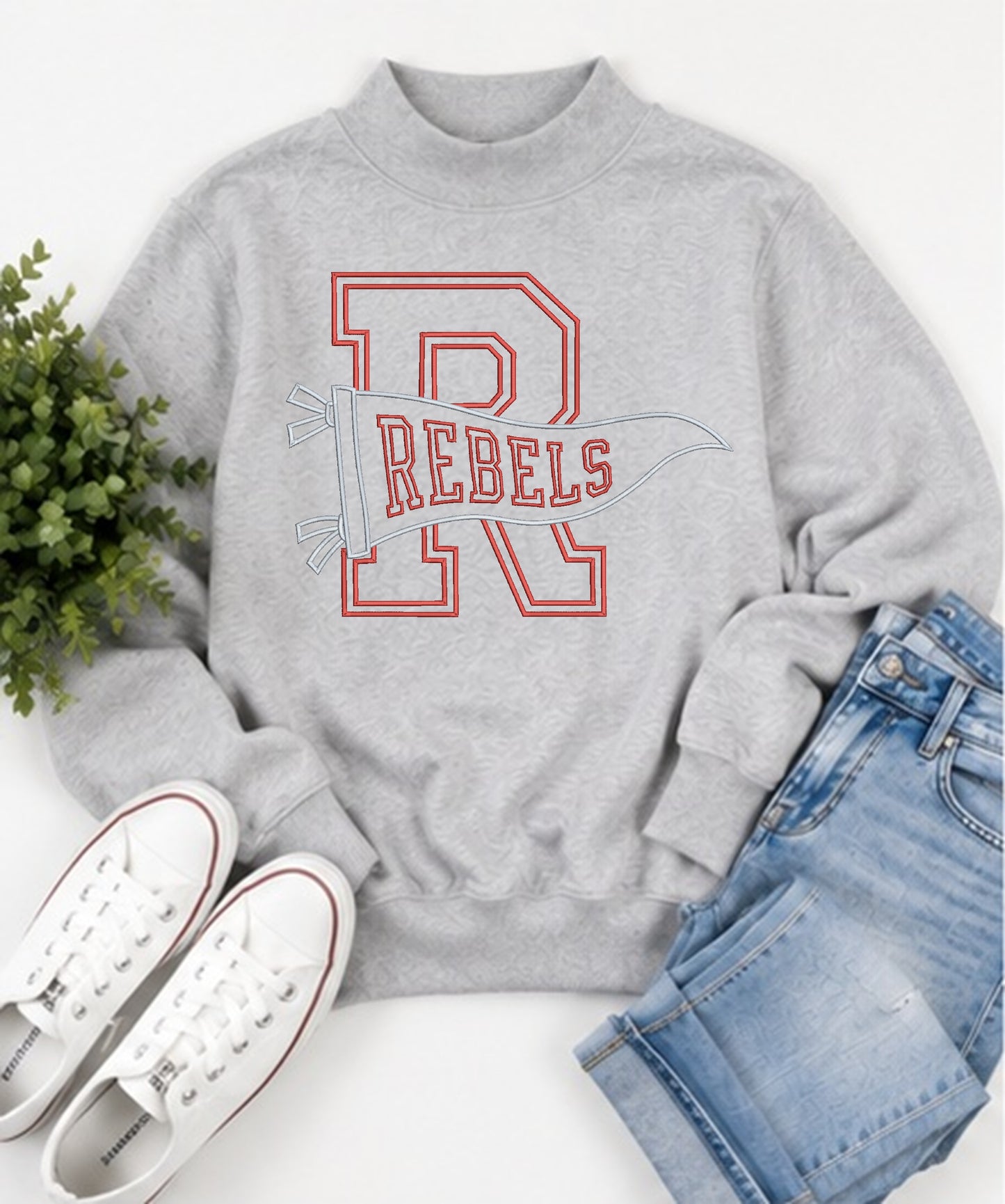 Rebels Varsity Letter Pennant