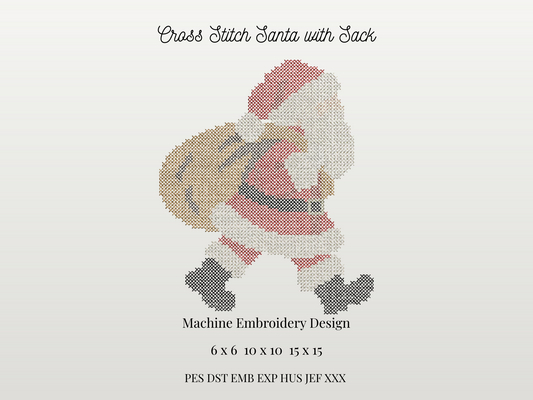 Cross Stitch Santa's Sack
