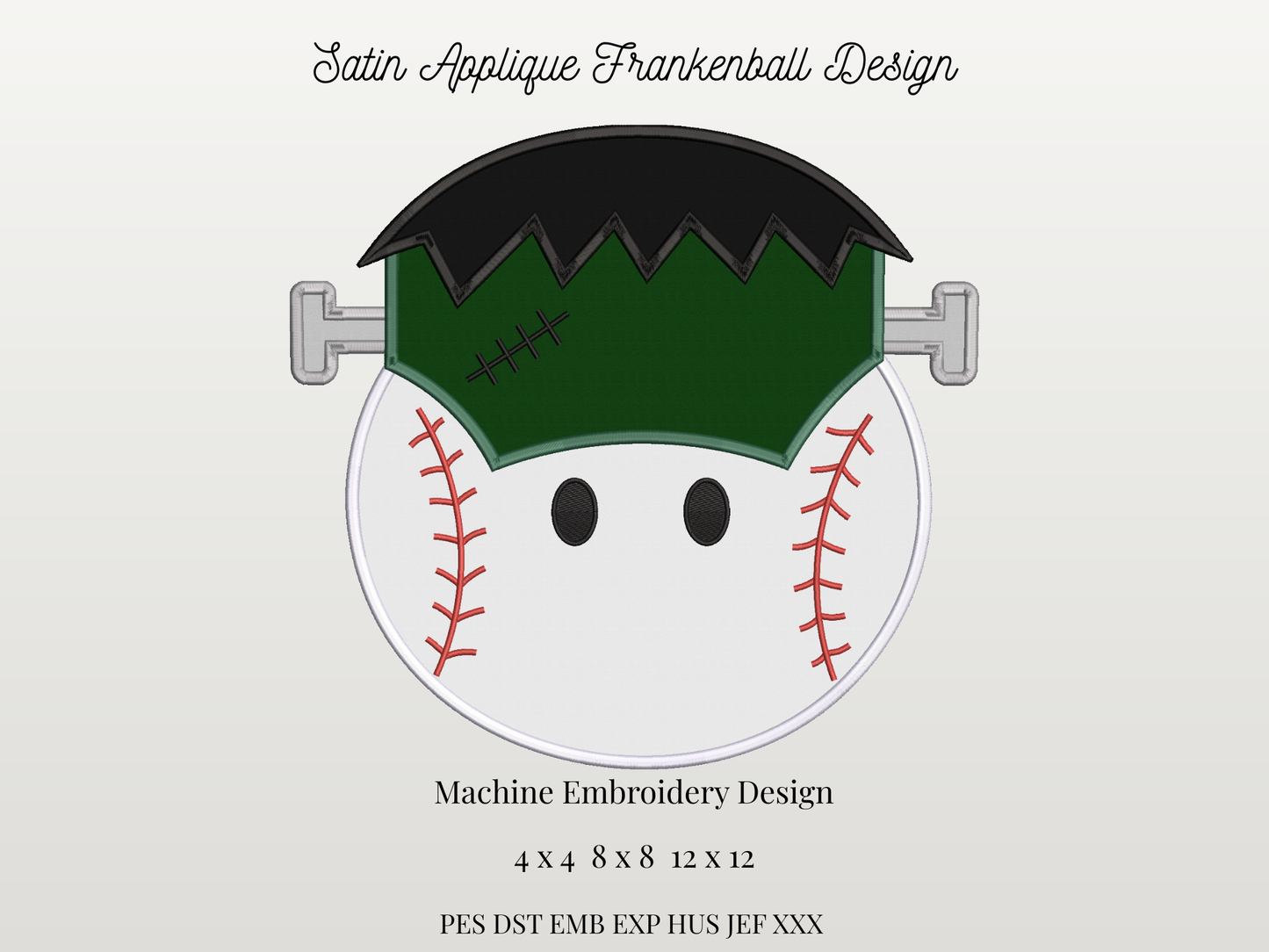Satin Frankenball Applique Design