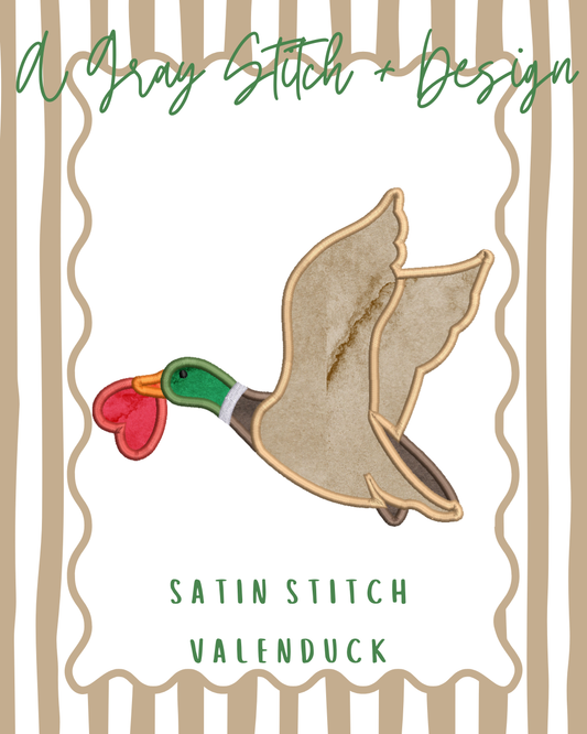 Satin Stitch Applique Valenduck