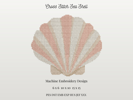 Cross Stitch Sea Shell