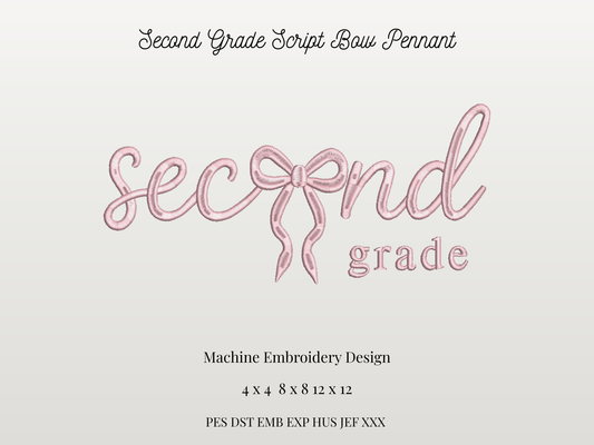 Second Grade Script Bow