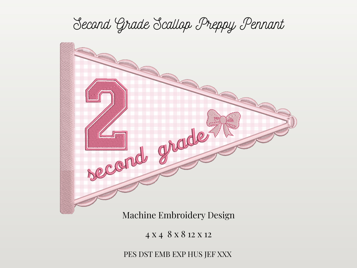 Second Grade Scallop Pennant