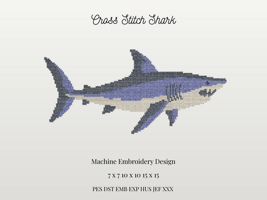 Cross Stitch Shark