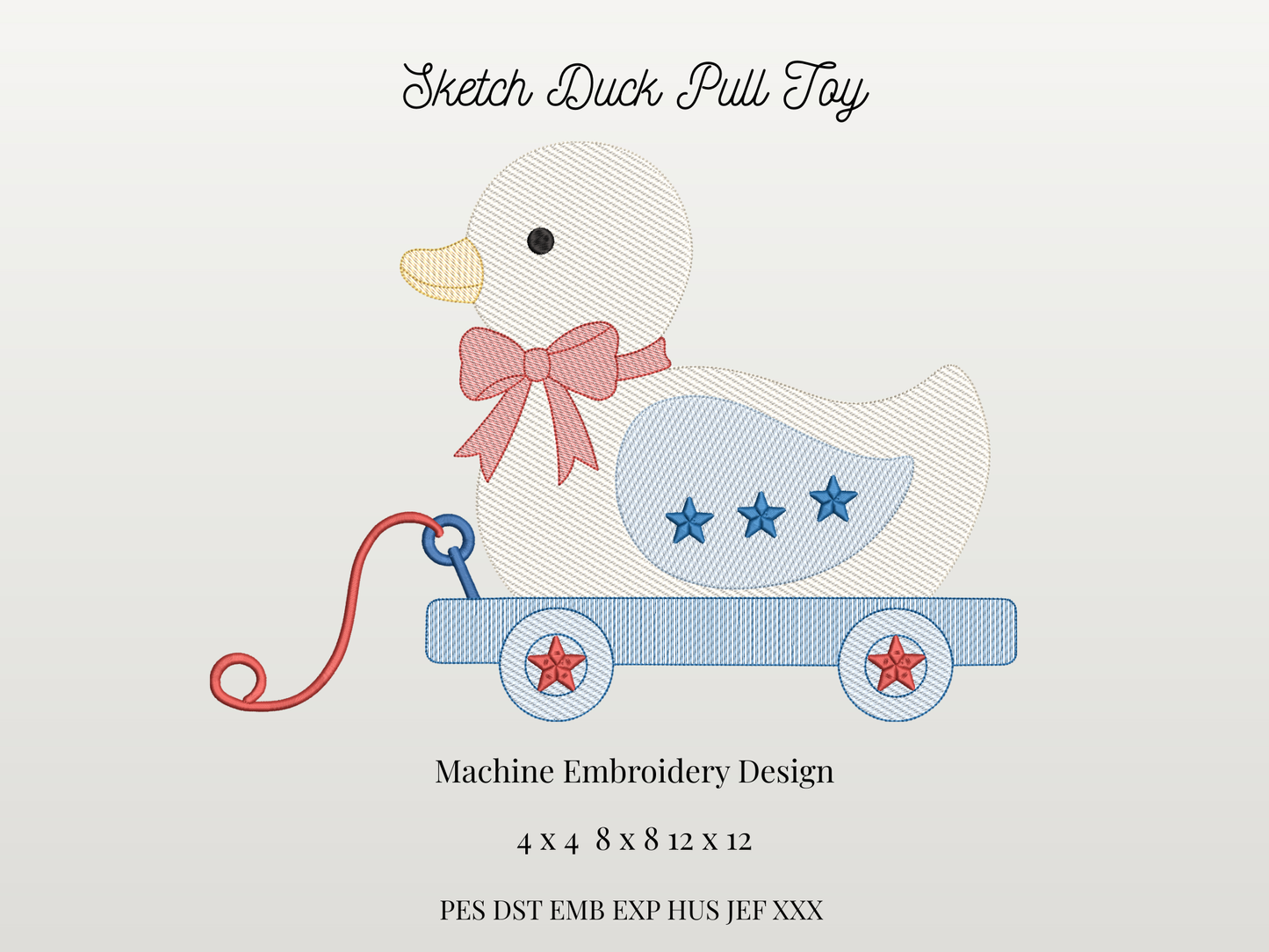 Sketch Duck Pull Toy