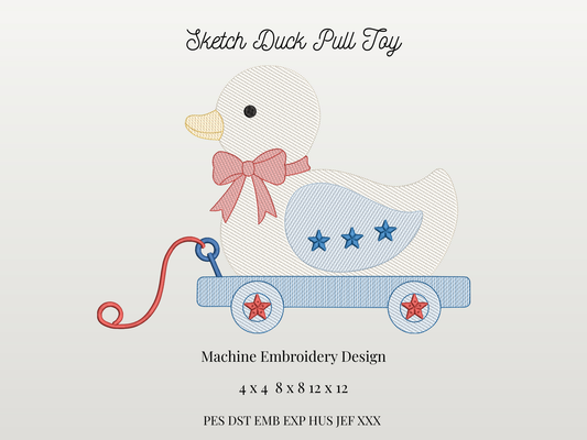Sketch Duck Pull Toy