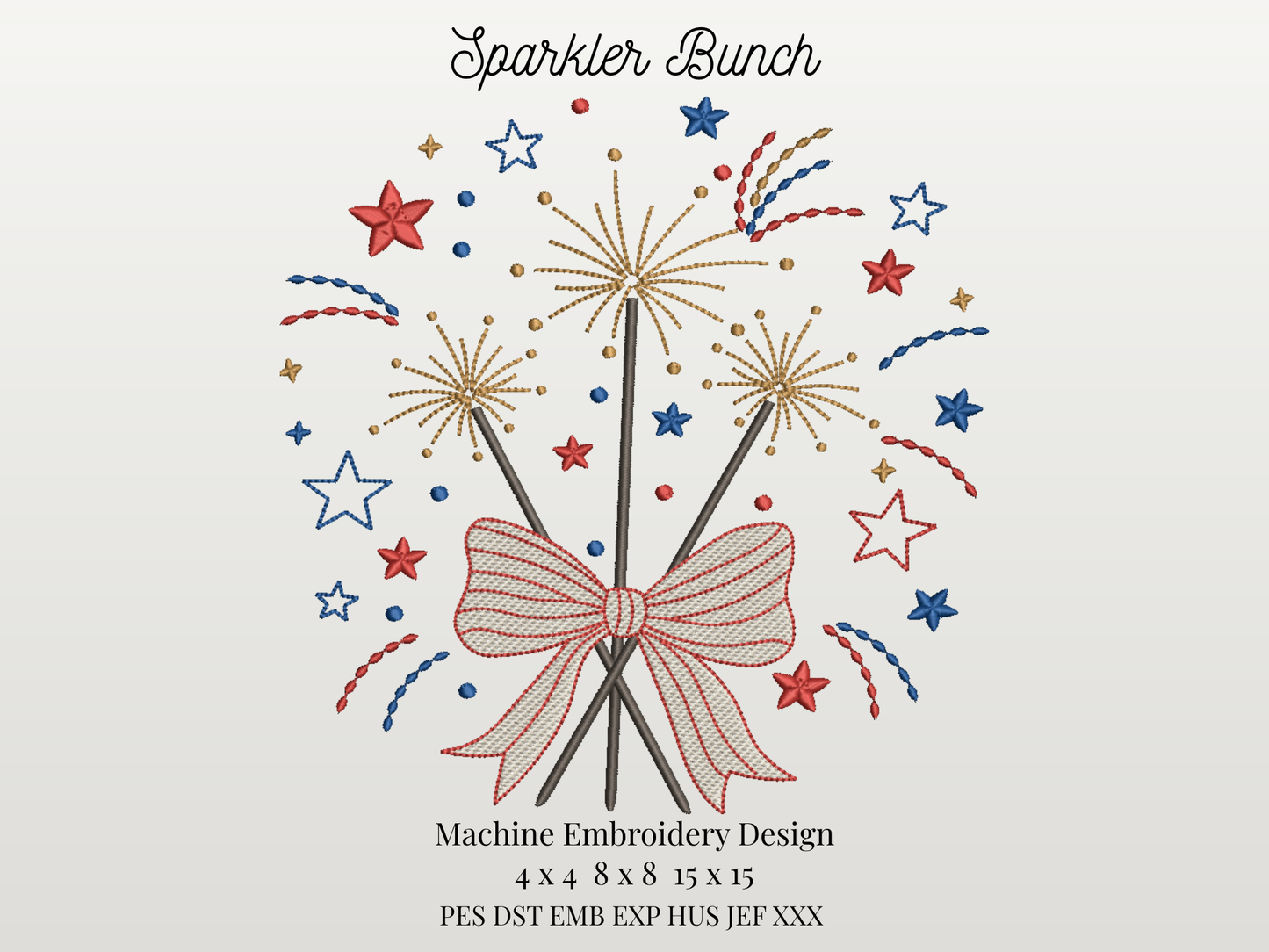 Sparkler Bunch with Bow