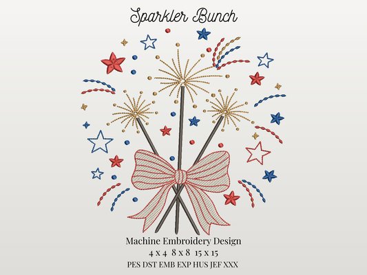 Sparkler Bunch with Bow