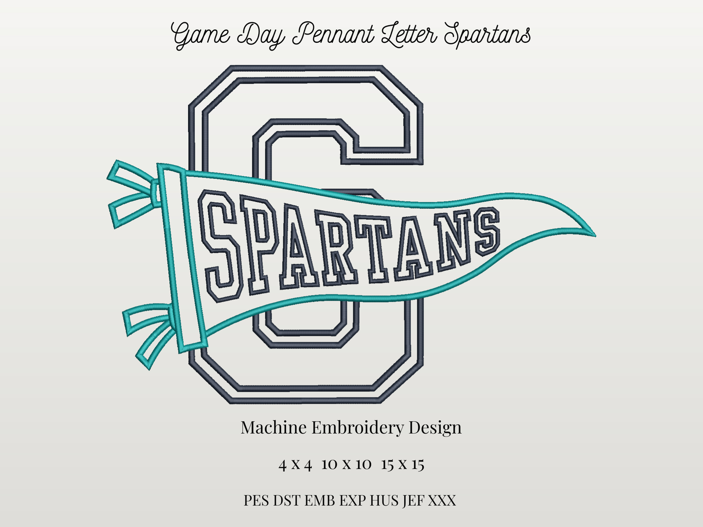 Spartans Varsity Letter Pennant