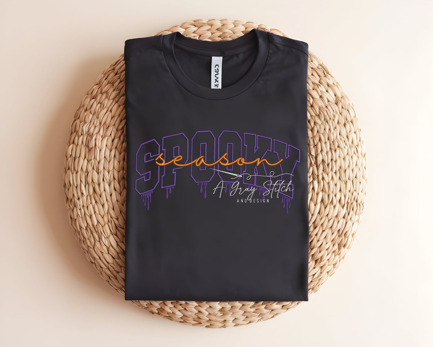 Spooky Season Satin Stitch