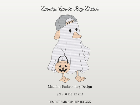 Sketch Spooky Goose Boy