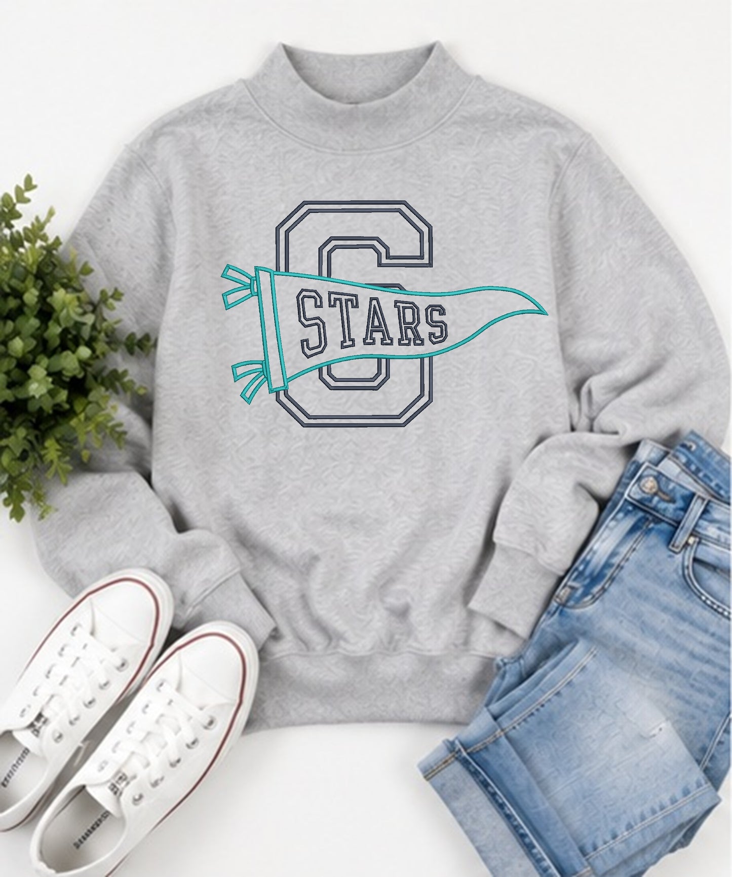 Stars Varsity Letter Pennant