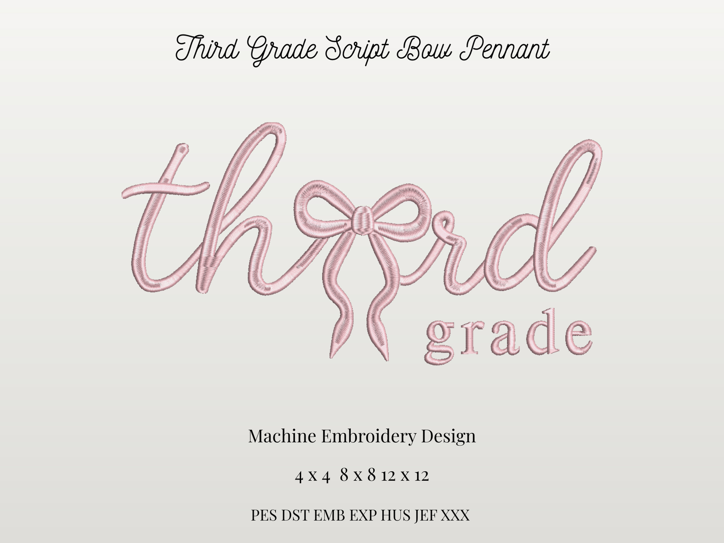 Third Grade Script Bow