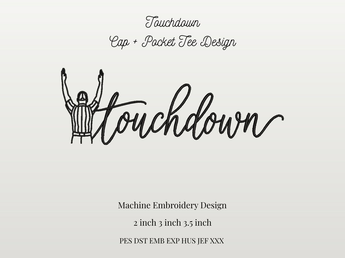 Touchdown Cap Pocket + T Shirt Design