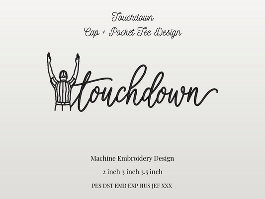 Touchdown Cap Pocket + T Shirt Design
