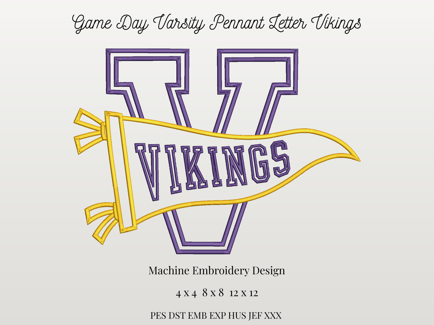 Vikings Varsity Letter Pennant