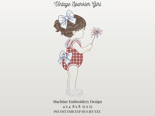 Vintage Sparkler Girl