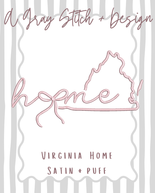 Virginia Home 3D Puff and Satin
