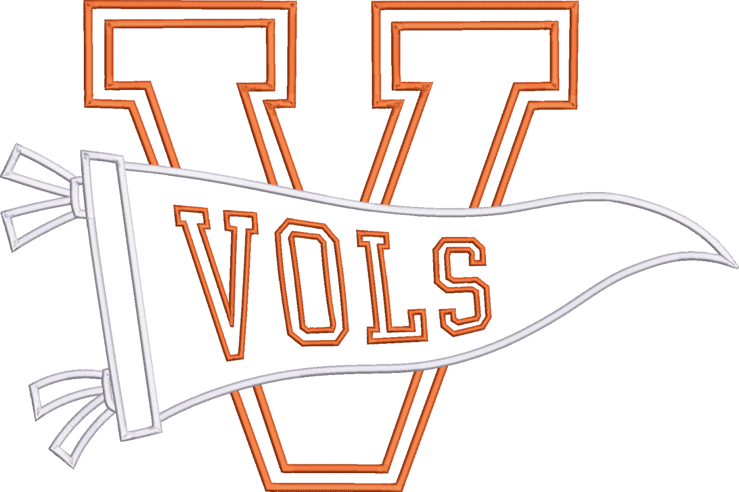 Vols Varsity Letter Pennant