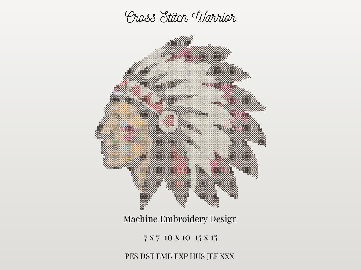 Cross Stitch Warrior Mascot