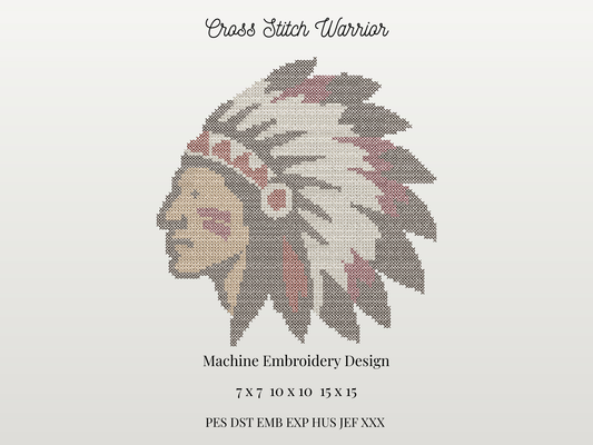 Cross Stitch Warrior Mascot
