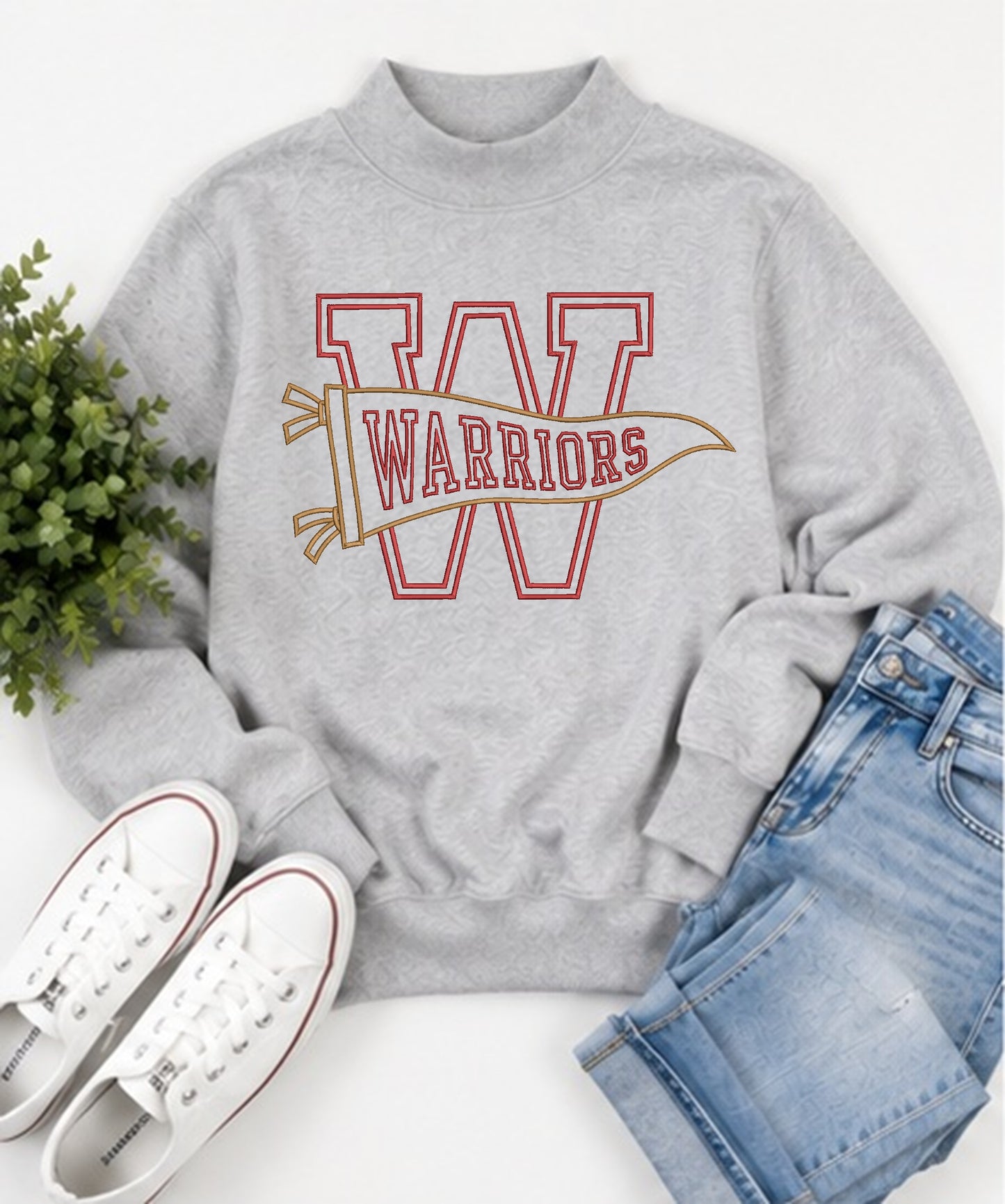 Warriors Varsity Letter Pennant
