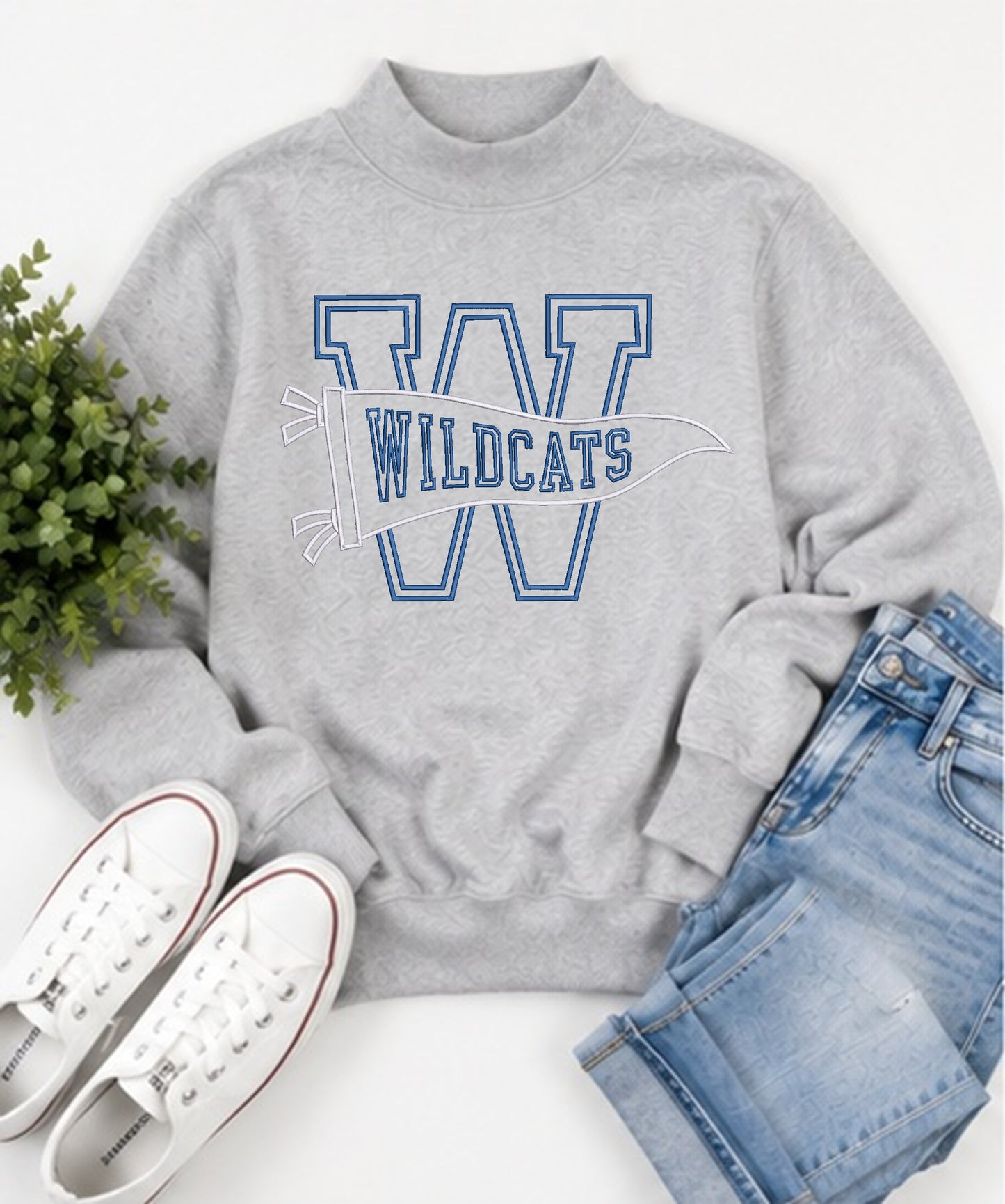 Wildcats Varsity Letter Pennant