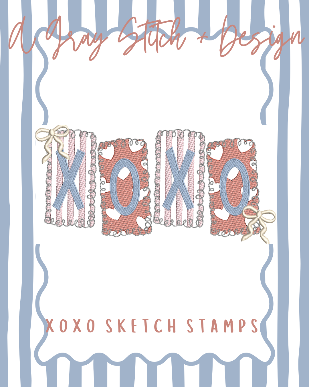 Sketch Fill XOXO Stamps