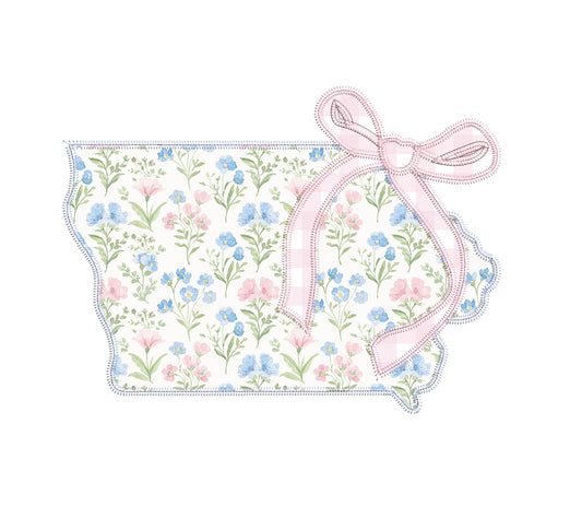 Zig Zag Stitch Coquette State of Iowa