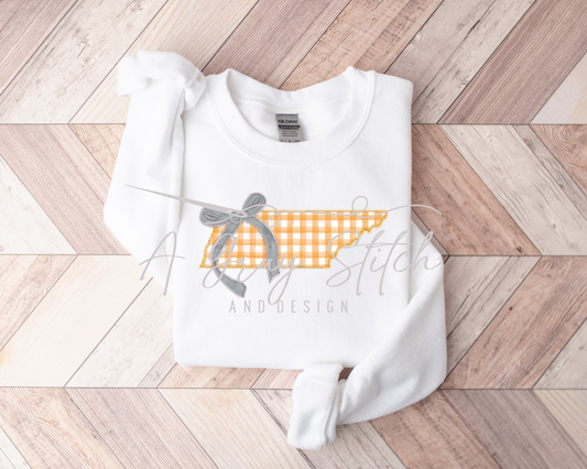 Zig Zag Stitch Coquette State of Tennessee