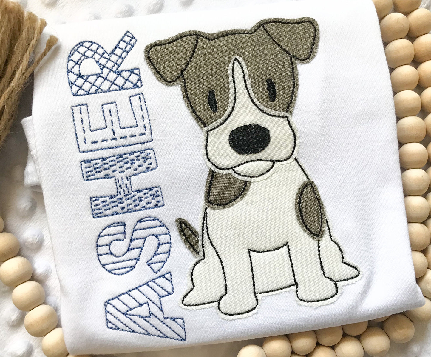 Quick Stitch Applique Design Puppy Applique Design