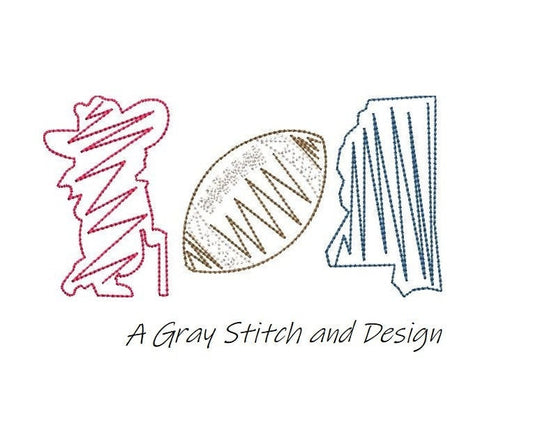 Colonial man Embroidery Design Quick Stitch Sketchy Trio